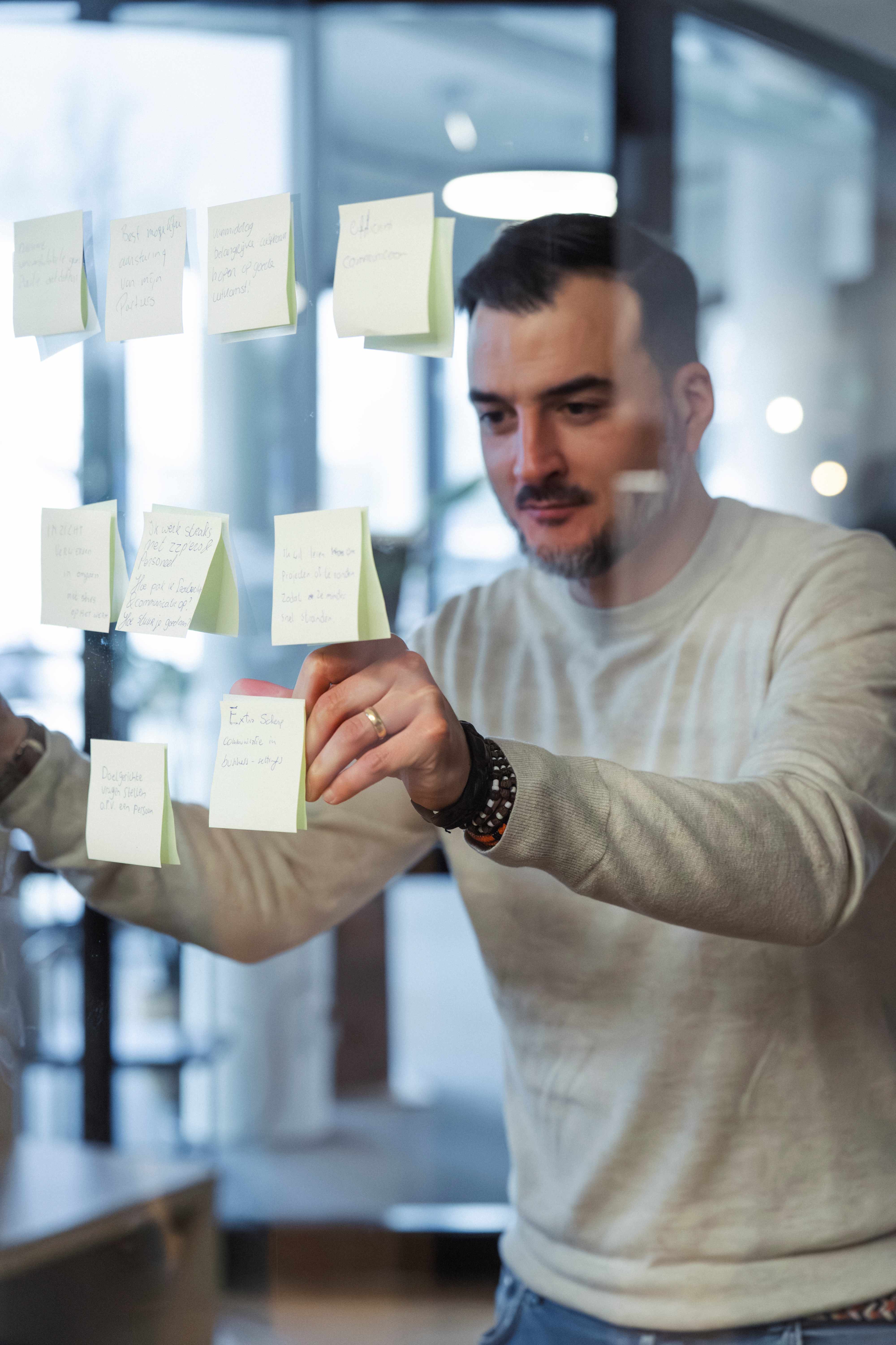 Brainstorm sessie tijdens de intensief - creatieve ideeën ontwikkelen